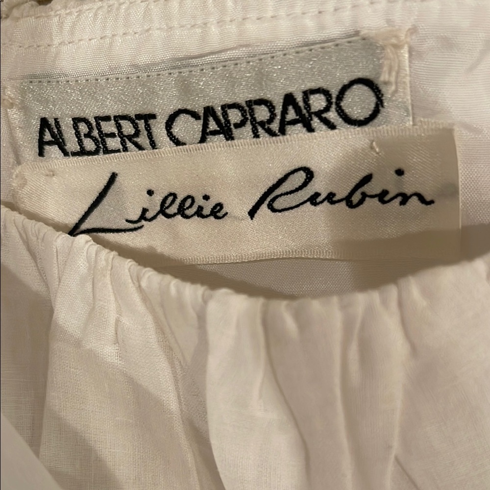 Albert Capraro White dress